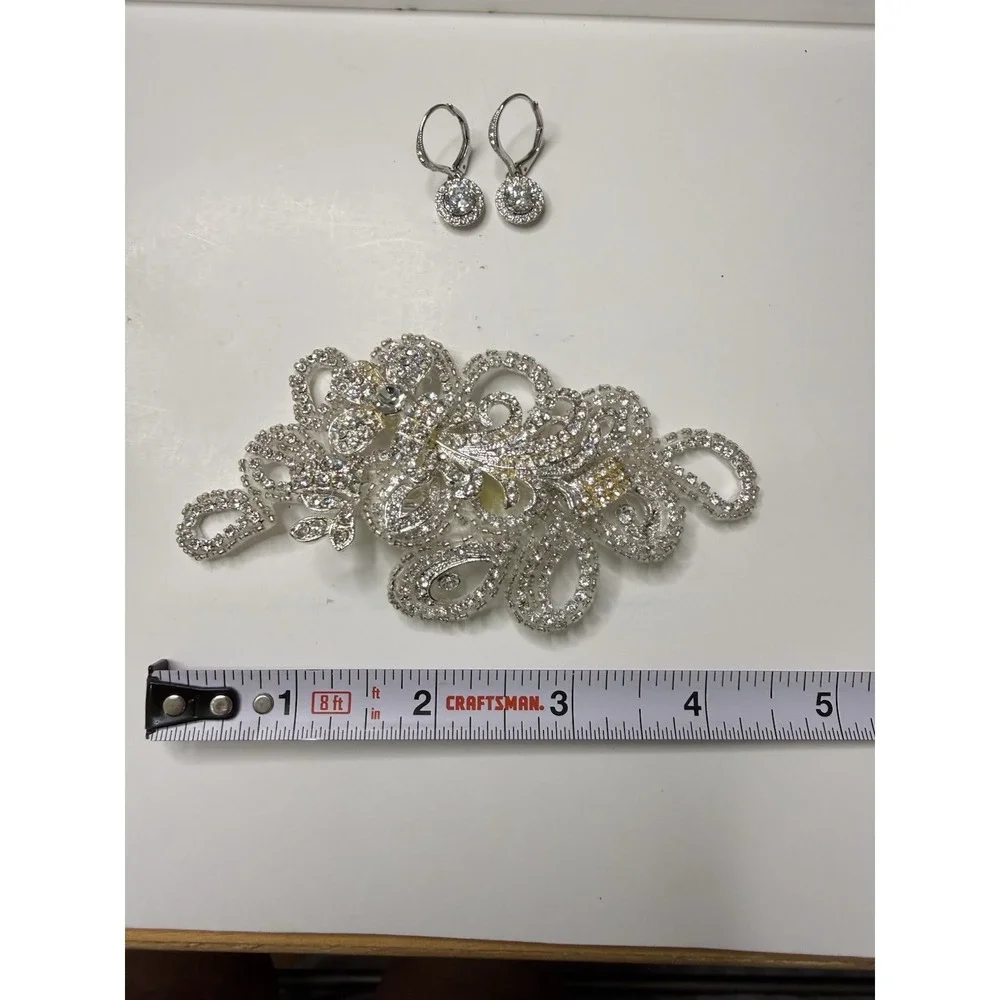 Vtg Bridal Hair Piece 4.5 display picture 1